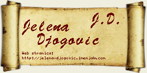Jelena Đogović vizit kartica
